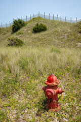 A Fire Hydrant at the Outer Banks Island in North Carolina