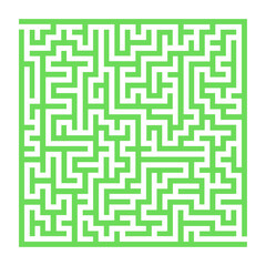 Maze Geometric Illustration