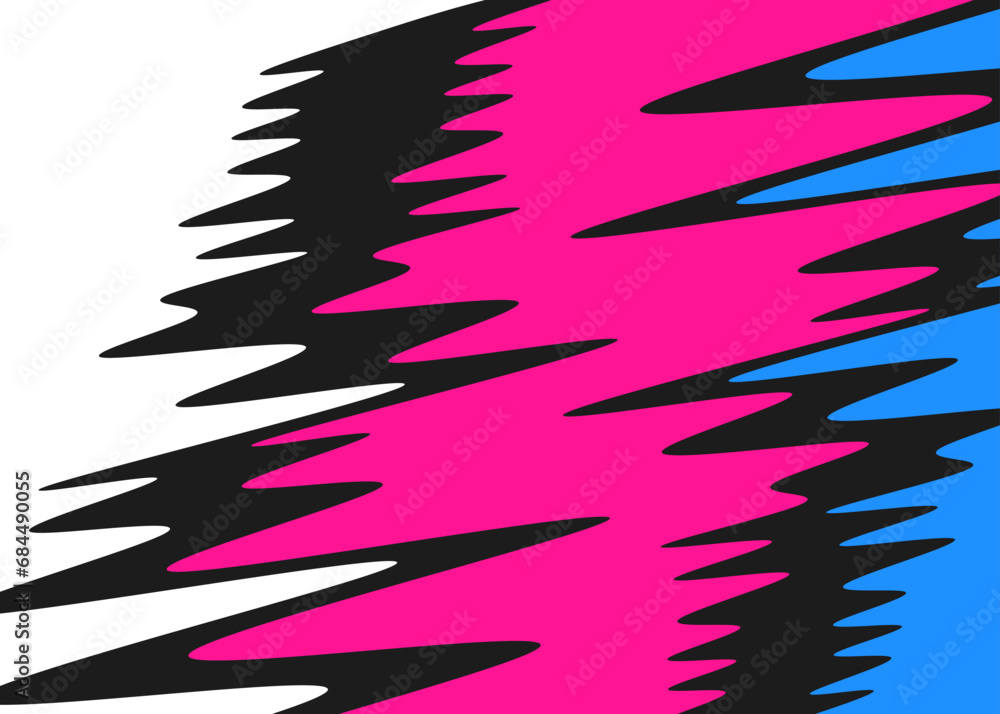 Poster simple background with gradient wavy lines pattern
