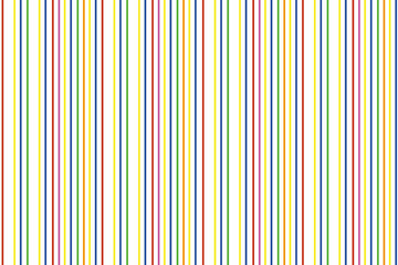 Vector colorful vertical stripe pattern. Simple seamless texture with vertical lines. Stylish abstract geometric striped background in bright colors, yellow, pink, orange, peach, blue