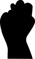 hand sign silhouette