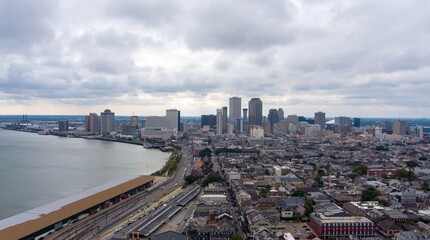 Downtown New Orleans, Louisiana in November