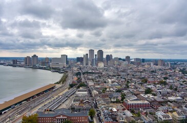 Downtown New Orleans, Louisiana in November