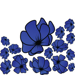 Colorful flower vector illustration