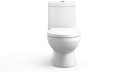 white toilet isolated on a white background