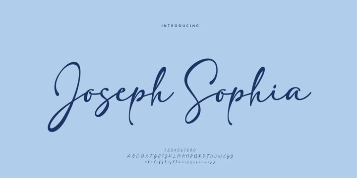 Hand drawn elegant alphabet letters font and number. Classic Lettering Minimal Fashion Designs. Typography modern serif fonts regular decorative vintage concept. vector illustration