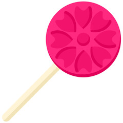 Lolipop Icon In Flat Design Style Vector Illustration