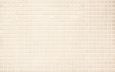 Cream light ceramic wall chequered and floor tiles mosaic background in bathroom, kitchen. Design...