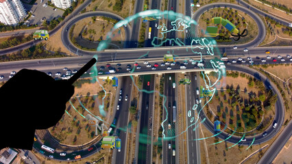 Intelligent Vehicles Cars Communicating Ai Logistic Autonomous Delivery Vehicles IoT GPS Tracking...