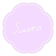 大人かわいいシンプルミニフレーム⭐︎PNG