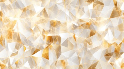 A close up of a very large amount of white and gold triangles