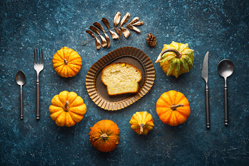 Homemade crusty sourdough bread oven baked made with wheat, activated carbon, pumpkin and curcuma...