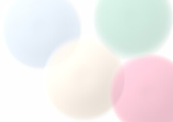 カラフルで大きめの水玉背景・パステルカラー
