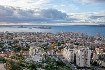 Obraz premium Vue panoramique Marseille
