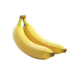 bananas isolated on white