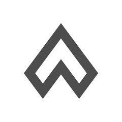 Letter A, triangle logo concept desain