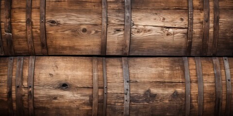 Oak barrel background.