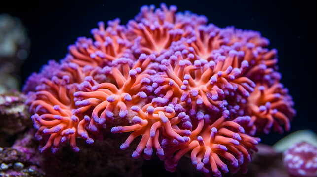 Euphyllia torch coral. generative ai.