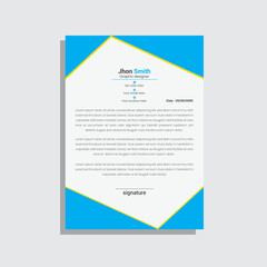 vector professional creative letterhead template design for your business
