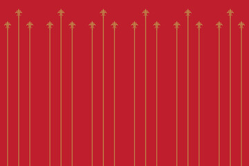 Ornate of vintage style pattern. Classic style stripes gold on red background. Design print for textile, festiv, ornament, gift, wrapping, card, textile, wallpaper, background. Set 185