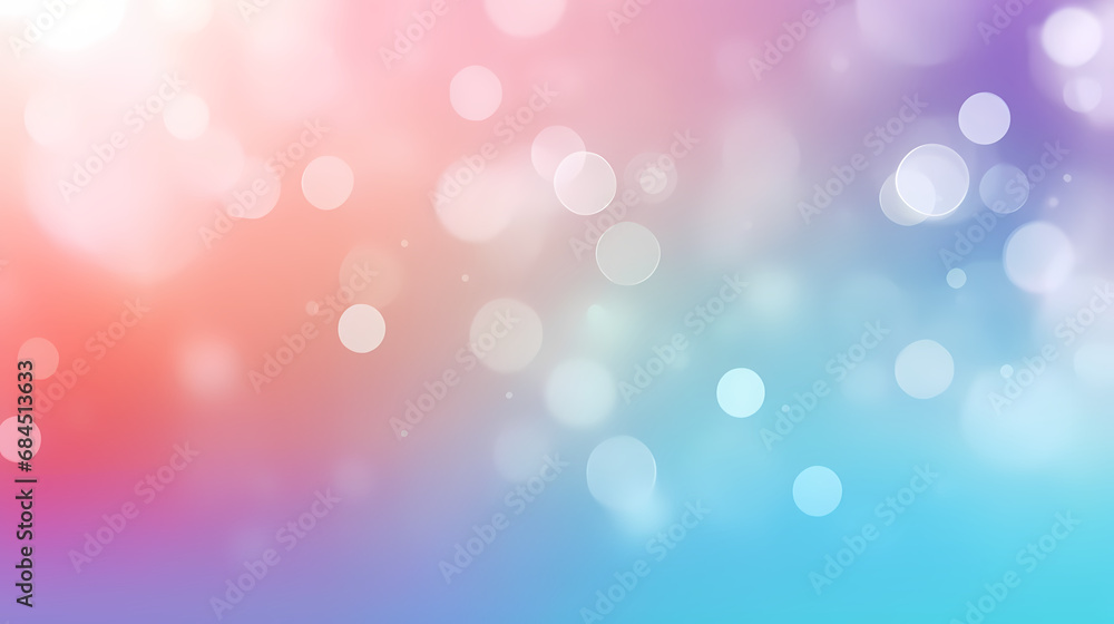 Poster bokeh in abstract rainbow gradient pastel background,ppt background