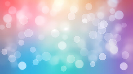 Obraz premium Bokeh in abstract rainbow gradient pastel background,PPT background
