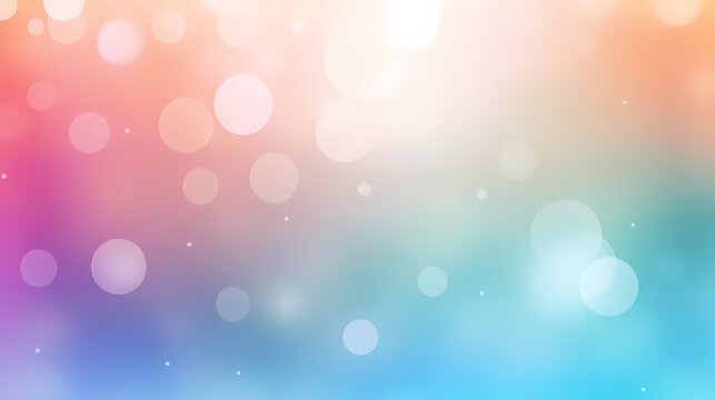 Bokeh in abstract rainbow gradient pastel background,PPT background