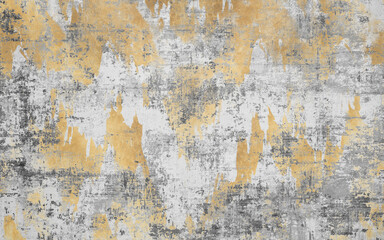Abstract golden textured carpet, retro pattern, grunge background