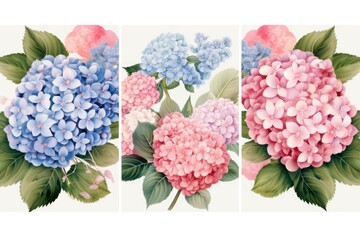 Vector illustrations of beautiful realistic flowers for background, pattern or wedding invitations