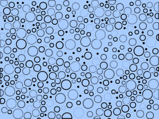 Polka dot pattern_blue