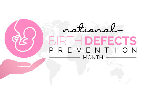 National Birth Defects Prevention Month vector template. Raising Awareness and Supporting Healthy Pregnancies with Birth Defect Prevention Graphics. background, banner, card, poster design.