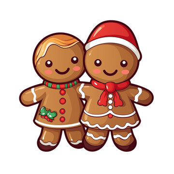 gingerbread man and girl