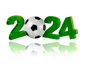 Football 2024 Design with a White Background