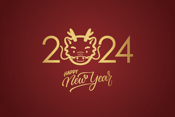 Fototapeta na wymiar Chinese New Year festival celebration, Happy New Year background decorative elements collection.