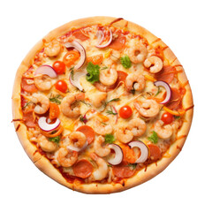 italian pizza with transparent background
