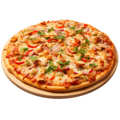 italian pizza with transparent background
