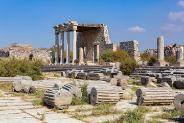 The Ionic Stoa on the Sacred Way in Miletus. Aydin, Turkey (Turkiye)