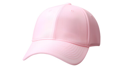 Fototapeta premium A cute pink baseball cap on a transparent background, Generative AI