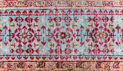 Pattern of traditional Turkish carpet. Kushadasi, Turkey (Turkiye)