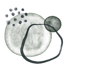 Hand Drawn Abstract Watercolor Stain Texture Background