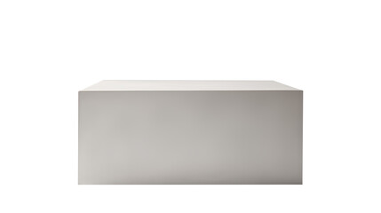 A sleek and modern podium designed for product presentations isolated on a transparent background, Generative AI