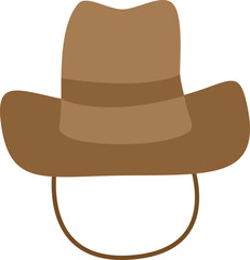 Brown Cowboy Hat With Stars