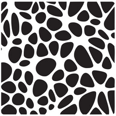black white abstract background. Square voronoi monoline