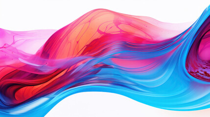 Dynamic swirl of vivid pink and blue hues in a fluid abstract design, embodying movement and energy.