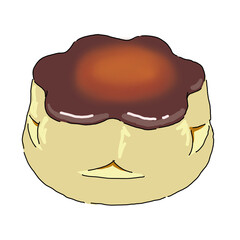 illustration of pudding