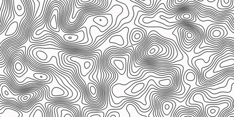 Grey contours vector topography. orographic map in contour line light topographic topo Map design. Ornament chaotic circles on water, lines, wave. Geolocation