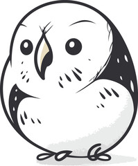 Owl vector illustration isolated on a white background
