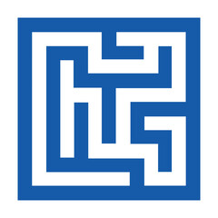Square Maze Labyrinth Puzzle