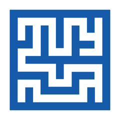 Fototapeta premium Square Maze Labyrinth Puzzle