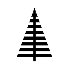 Christmas tree vector icon. new year illustration sign. winter symbol.